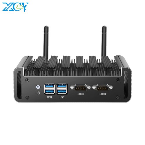 Image of XC Y Fanless Mini PC with Intel Core i3-4010U, i5-4200U, or i7-4500U – Dual RS232, Dual GbE LAN, HDMI & VGA, 4 USB Ports, Wi-Fi Support, Windows & Linux Compatible