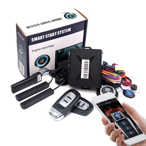 Image of Universal central locking Automotive start stop Car alarm with remote starter Start button system For Ford/Toyota/Golf/Passat