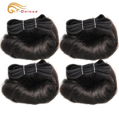Image of Brazilian Curly Hair Weave Bundles 100% Human Hair 4 Bundles Afro 1B 30 Burgundy Bundles Hair Extension 5 5 6 7 Inches Remy Hair