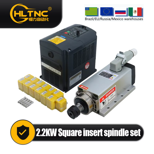 Afbeelding van CNC Spilmotorset 2.2 kW - 24.000 RPM met VFD & RS485