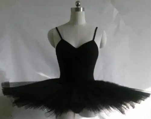Image de Tutu de Ballet Professionnel 5 Couches - Noir, Rouge, Blanc