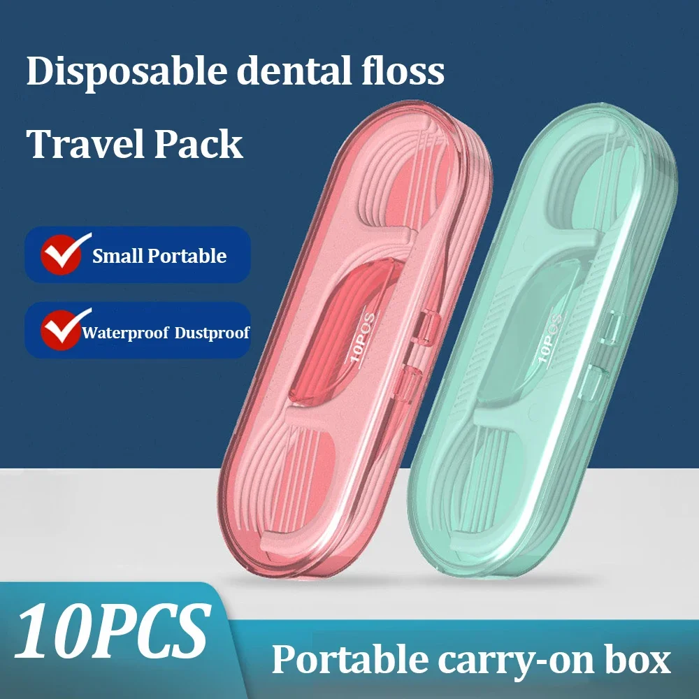Bild von Tragbares Zahnseiden-Set mit Aufbewahrungsbox – Hygiene für unterwegs