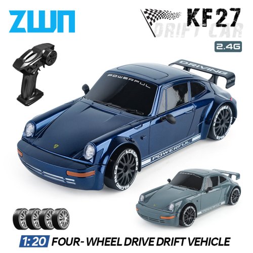 Image of KF27 1:20 RC Drift Car With LED Light 4WD Radio Remote Control Vehical Professional 4x4 Racing High Speed Toy for Kids Best Gift