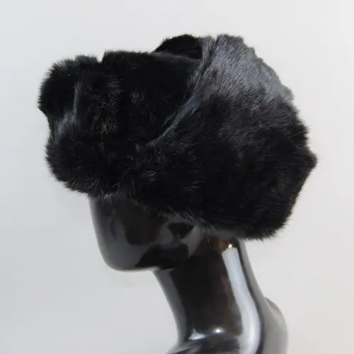 Image de Casquette d'Hiver en Fourrure de Lapin Réelle - Ushanka Chaud et Confortable
