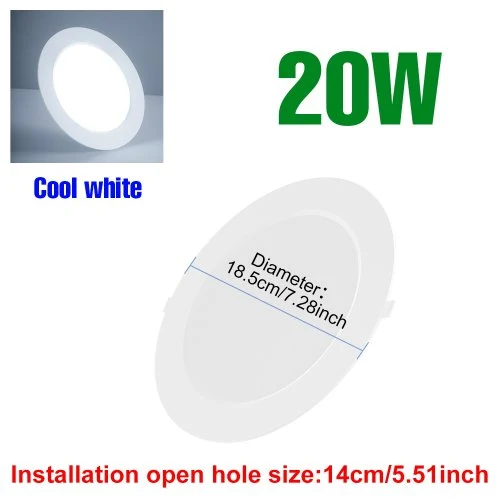 20W blanco frío