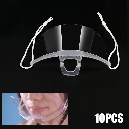 Imagen de Máscara Facial Transparente Antiniebla Reutilizable