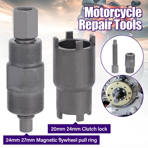 Image de Kit Outils Moto 27mm/24mm - Extracteur Volant & Écrous de Blocage