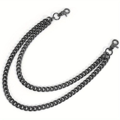 Afbeelding van Stijlvolle Punk Tailleketting met Portemonnee en Sleutelhanger voor Mannen en Vrouwen – Lange Zakketting met Kreeftsluiting voor Jeans en Broekriem