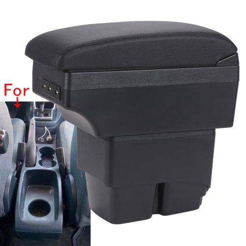 Image of For Ford Fiesta Armrest box For Ford Fiesta MK7 Car Armrest 2009-2017 Storage box Interior details Accessories easy installation