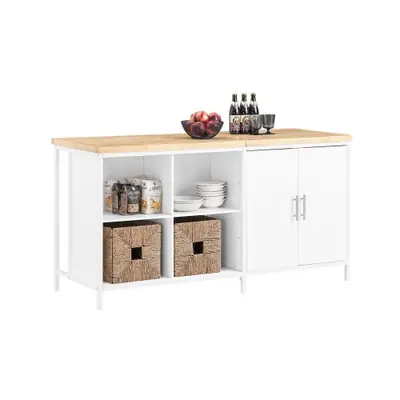Image de Îlot de Cuisine Autoportant 170x89x60cm - Armoire Bar Multifonctionnelle
