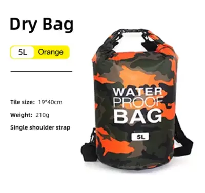 Image de Sac Sec Étanche 10L/20L - Idéal pour Natation, Trekking & Kayak