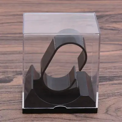 Image de Support de Montre Transparent - Présentoir Portable & Élégant