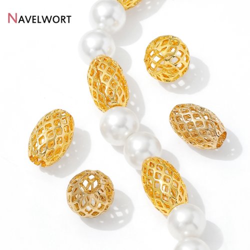 Image de Perles Séparatrices Dorées 14K & 18K - Création de Bracelets