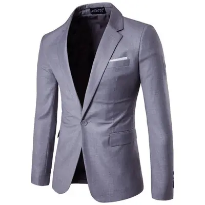 Image de Blazer Homme Élégant Coupe Ajustée - Printemps 2025