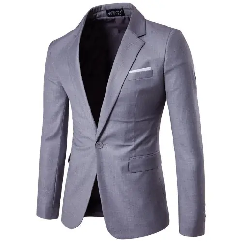 Image de Blazer Homme Élégant Coupe Ajustée - Printemps 2025