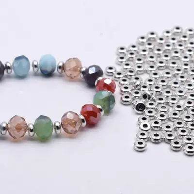 Image de Perles Espacement Argent Antique - Lot de 20 à 50 Pièces