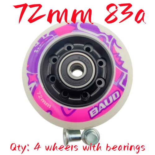 Image de Roues de Patin Enfant 64-72mm - Lot de 4 - Livraison Gratuite