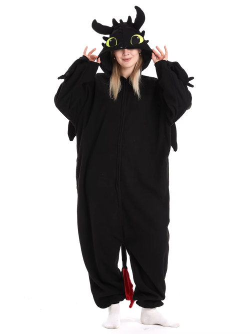 Immagine di Pigiama Kigurumi Drago Senza Denti - Costume Animale per Adulti