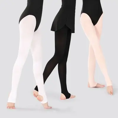 Image de Collants de Danse Élastiques 60D - Pour Ballet, Gymnastique & Skate