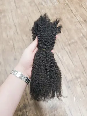 Image de Extensions Cheveux Brésiliens Afro Bouclés 16" - Naturels & Sans Trame