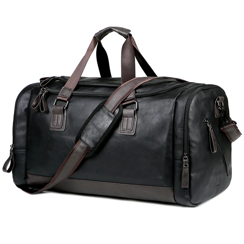 Immagine di Borsa Sportiva Uomo in Pelle PU - Stile Elegante e Funzionale