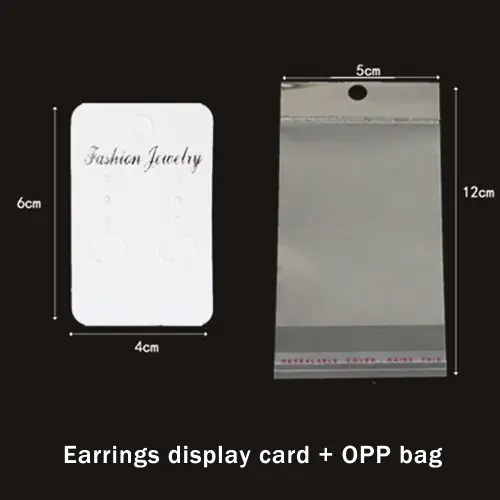 Image de 30 Sets de Cartes d'Exposition pour Bijoux avec Sacs OPP