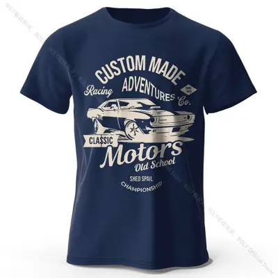 Image de T-Shirt Imprimé Motors - Look Vintage 100% Coton
