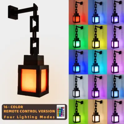 Image de Lanterne Pixel LED - Lumière Ambiance 16 Couleurs