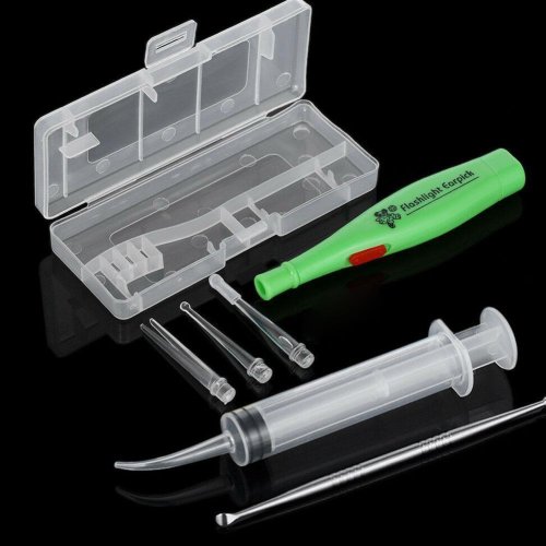 Afbeelding van Tonsil Stone Remover Tool LED Licht Earpick Staal Oorsmeer Remover 3 Tips Monddouche Schone Oorverzorging Wax Cleaning Tools
