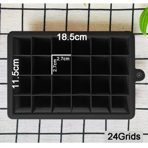 Image de Moule à Glace Carré en Silicone - Grand Plateau pour Bar et Bricolage