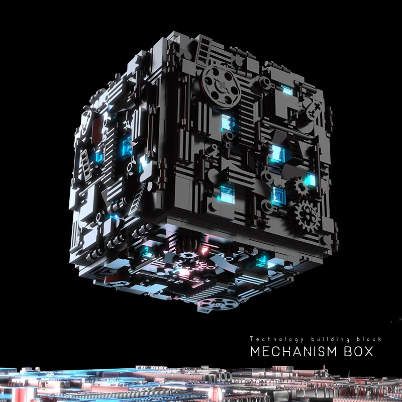 Image of Mechanism Decryption Box Building Block Assembly Toy Building Blocks Secret Base Adult High Difficulty Boy Puzzle Universal