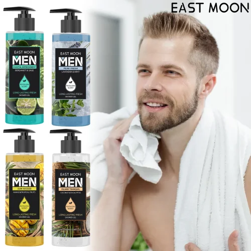 Image de Gel Douche Homme Eucalyptus & Noix de Coco - Rafraîchissant & Longue Durée