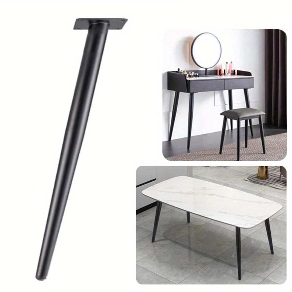 Imagen de Patas de sofá con base de mesa de comedor inclinada, patas de soporte para muebles de metal, patas de tocador, patas de