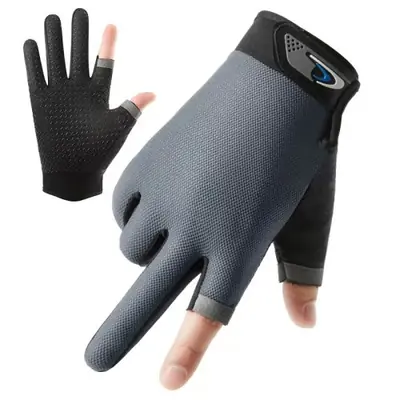 Gants d'Été 2 Doigts - Tactile, Respirants & Anti-Dérapants