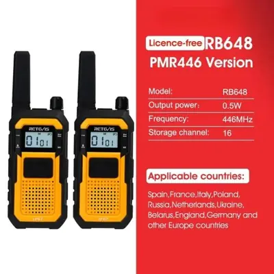 Image de Talkie-Walkie Retevis RB48 - Robuste & Étanche IP67