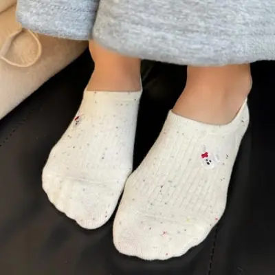Image de Chaussettes Bateau Femmes - Motifs Animaux Dessin Animé