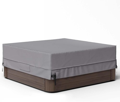 Immagine di 600D Oxford Vasca idromassaggio Tappo di copertura antipolvere piscina Impermeabile Anti-UV Esterno ...