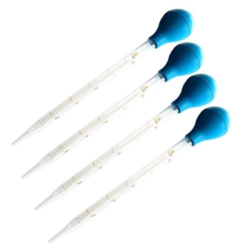 Afbeelding van Blauwe 10 ml Pipet met Schaal - Precieze Druppelaar voor School en Lab