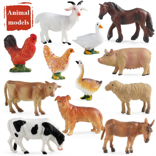 Bild von 12-teiliges Bauernhof-Tier-Set – Spielspaß für Kinder