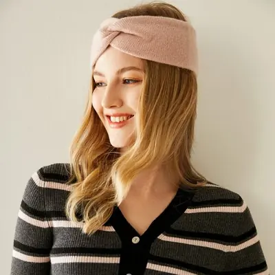 Image de Bandeau Cachemire Femme - Chaud & Doux pour Automne/Hiver