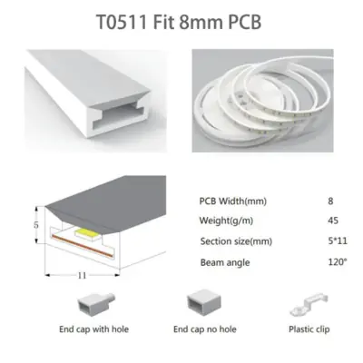 Image de Tube LED Flexible RGBW Étanche - Éclairage Créatif 1m/5m