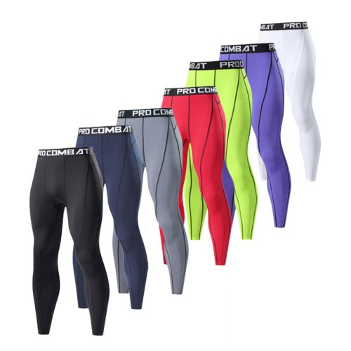 Bild von Männer Kompression enge Leggings Laufen Sport männliche Fitness Fitness Jogging hose schnell trocknen Hosen Workout Training Yoga Hosen