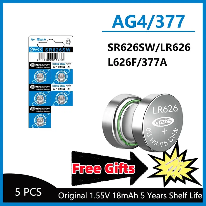 Image de Piles Bouton Alcalines AG4 - 50 Pièces Haute Capacité