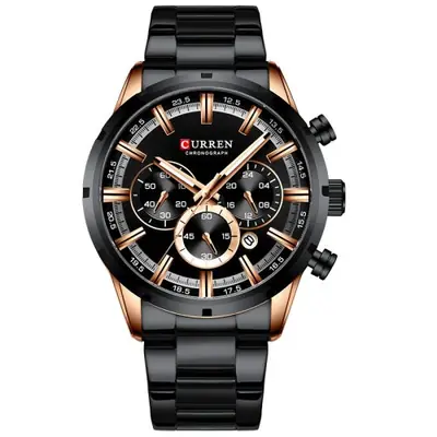 Image de Montre Homme Luxe Sport Chronographe Acier Inoxydable