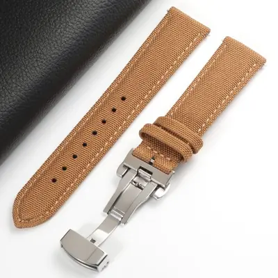 Image de Bracelet de Montre en Tissu Nylon 18-24mm - Dégagement Rapide