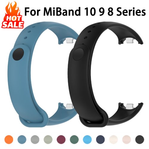 Ersatz-Silikonarmband für Xiaomi Mi Band 8/9/10 – Sportlich & NFC-fähig