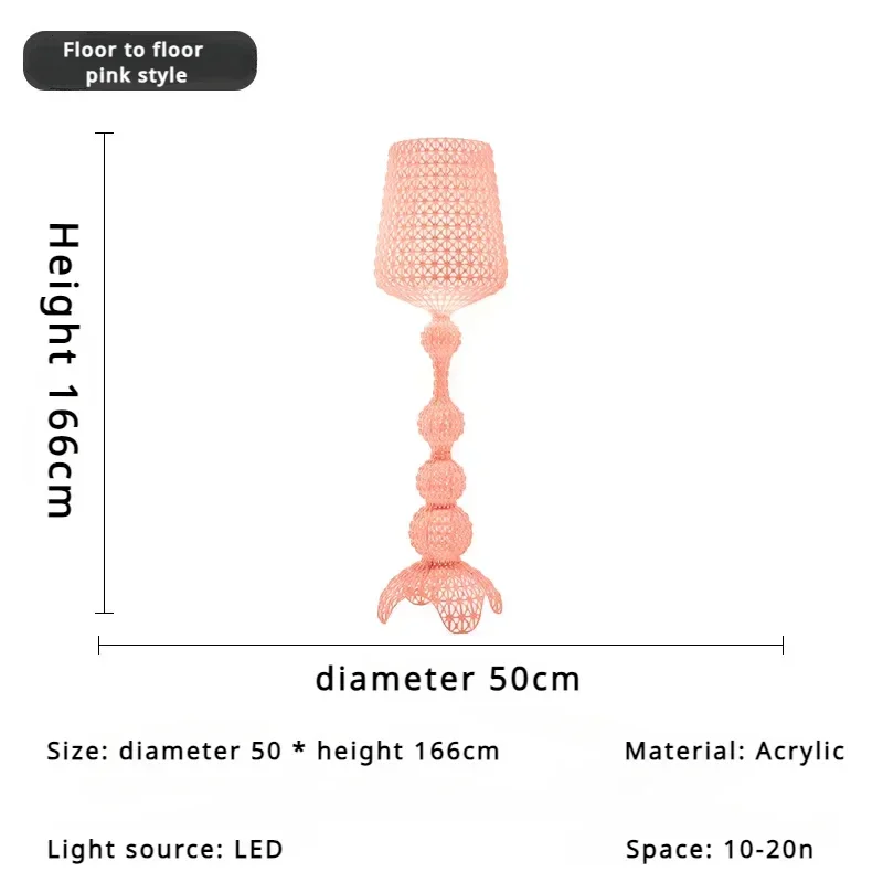 D50 H166 cm roze