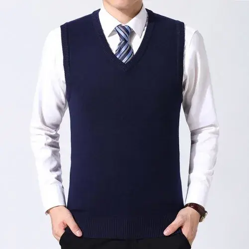 Image de Pull Tricot Coréen Homme Hiver 2025 - Style Décontracté & Chaud