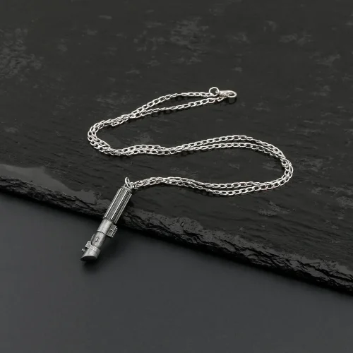 Imagen de TXQSABER Mini sable juguete colgantes llavero collar Material metálico marca TXQB recuerdo oficial regalo para niños