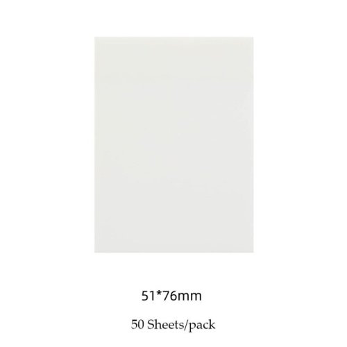 Bloc de 50 Hojas Adhesivas Transparentes Impermeables para Mascotas, Papelería Escolar y Oficina – Diseño Creativo y Práctico